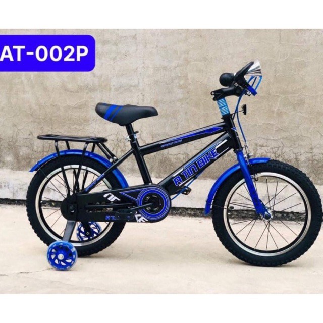 Xe đạp trẻ em 16 inch - cho bé 5-7 tuổi cao cấp kèm bánh phụ hình thật