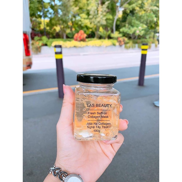 Mặt nạ las beauty mặt nạ ngủ nhụy hoa nghệ tây las beauty