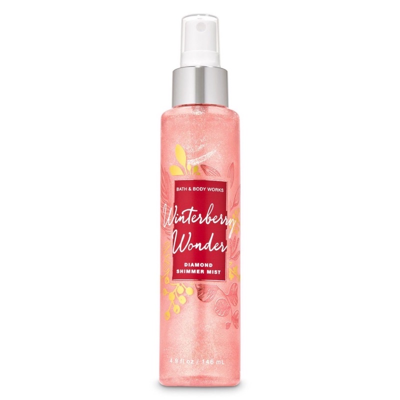 Xịt thơm toàn thân ánh nhũ Bath & Body Works Winterberry Wonder 146ml
