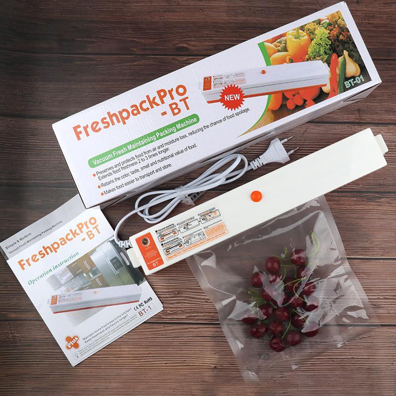 Máy hút chân không bảo quản các loại thực phẩm không kén túi mini Nhật Bản Fresh Pack Pro