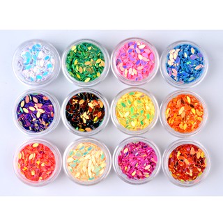 Set Hạt Gạo 12 Màu Trang Trí Móng
