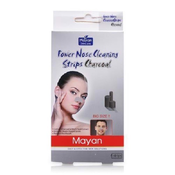 Miếng lột mụn cám than hoạt tính Mayan (4 miếng/hộp)