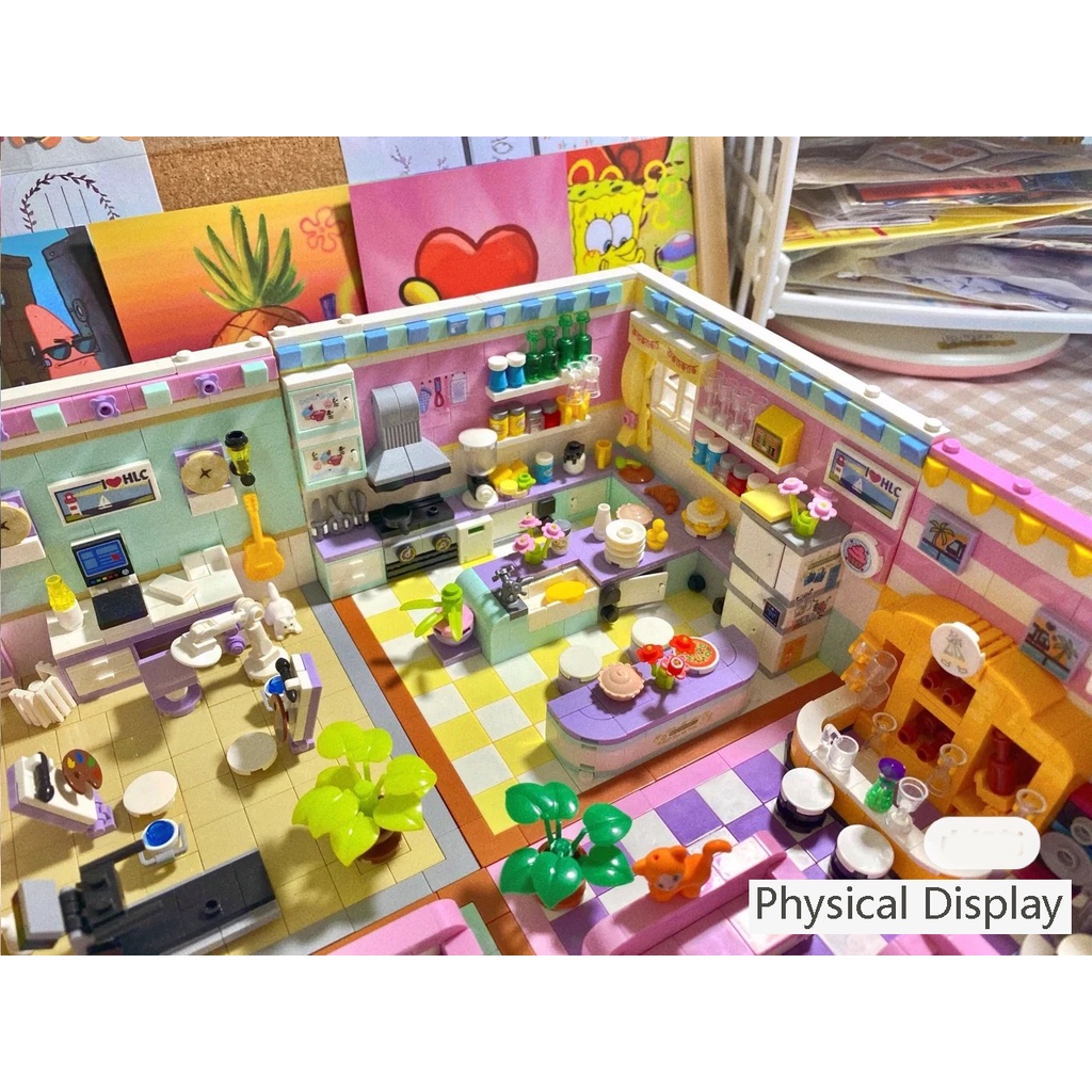 Bộ đồ chơi lắp ráp mô hình các căn phòng trong nhà sáng tạo Lin07 Qunlong 00870-1