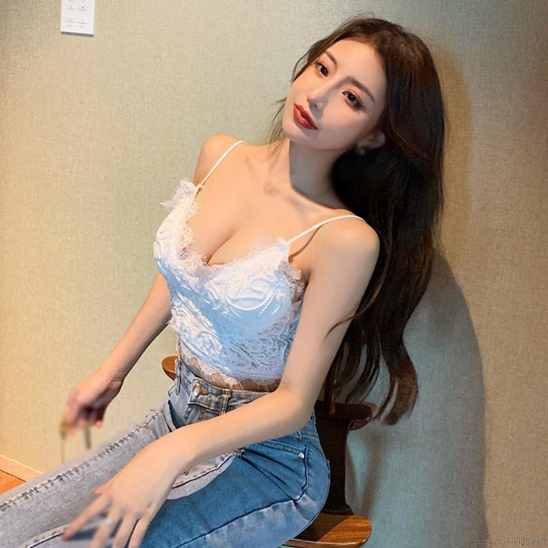 Áo Lửng Hai Dây Hở Lưng Phối Ren Quyến Rũ Cho Nữ | BigBuy360 - bigbuy360.vn