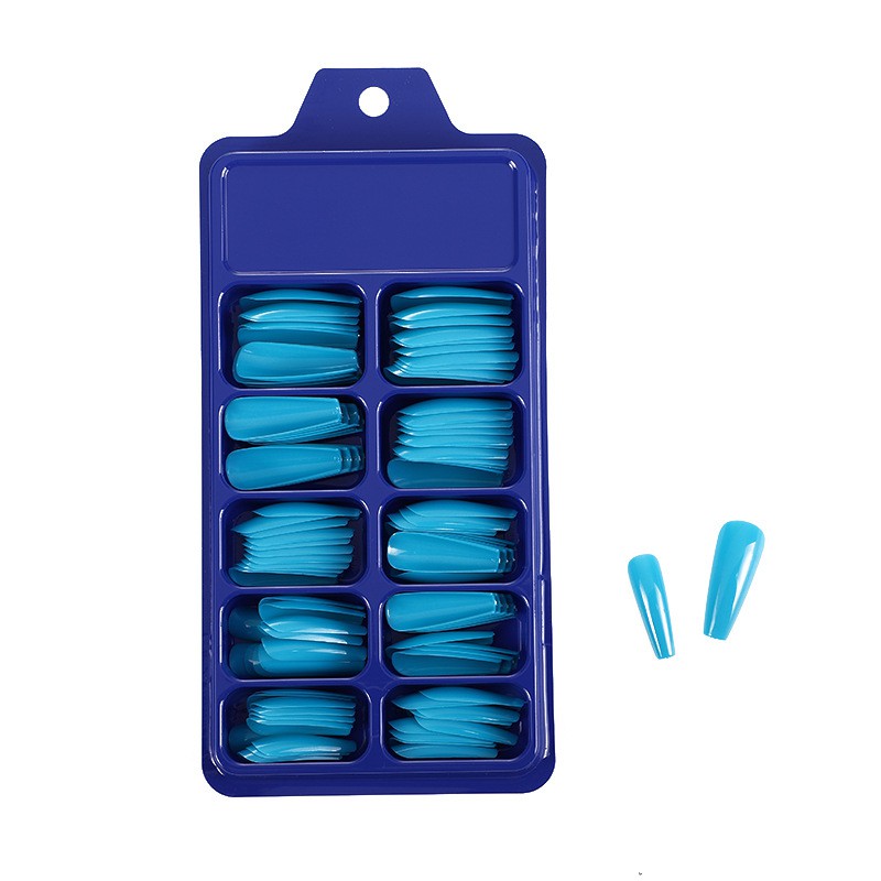 (Hàng Mới Về) Set 100 Móng Tay Giả Màu Lì Phong Cách Pháp