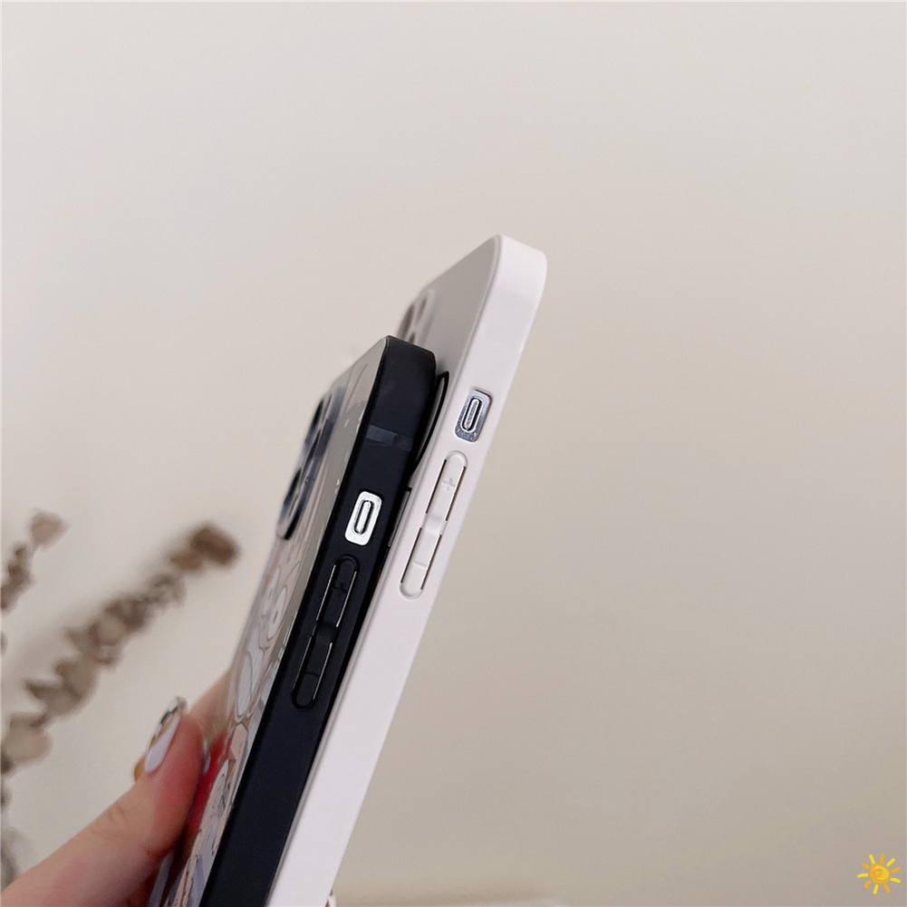 Cute Cartoon Anime MONKEY.D.LUFFY Casing compatible for iphone 13 11 12 Pro Max SE 2020 compatible for iphone7 8 6 6s 6plus 7Plus 8Plus Case Soft TPU Shockproof Protective Cover