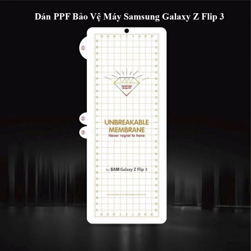 Dán màn hình Samsung Z Flip 3 /Z Flip full màn dẻo trong suốt PPF tự phục hồi vết xước