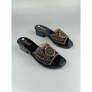 Dép nữ trung niên cườm tròn 4cm size 36-41