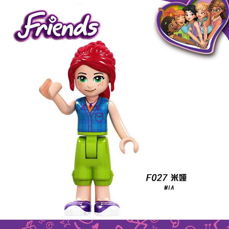 Lego Girl Friends Mia Olivia Emma Andrea Martina Stephanie Celebration Assemble Action Figures Construction Building Blocks Toys for Children Girl Gifts