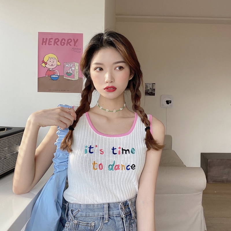 NZN Áo Hai Dây Thiết Kế Mới Thời Trang Mùa Hè Dành Cho Nữ