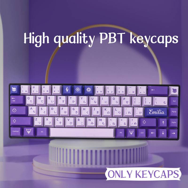 139 Keys Frost Witch The key cap Purple keycaps PBT material for GMK 61/68/84/87/96/980/104/108 Mechanical keyboard available