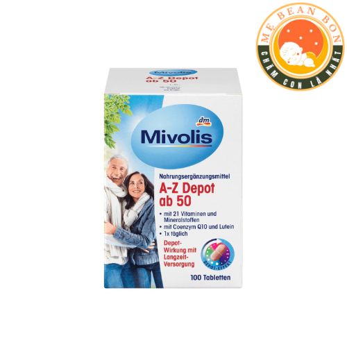Vitamin Tổng hợp Mivolis AZ Depot Ab 100 viên Hàng nội địa Đức cho người già trên 50 tuổi - mẹ bean bon