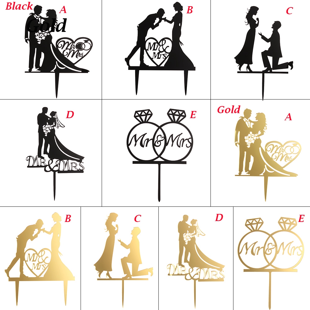lontime Valentine's Day Cake Topper Wedding Cake Topper Romantic Marriage Party Supplies