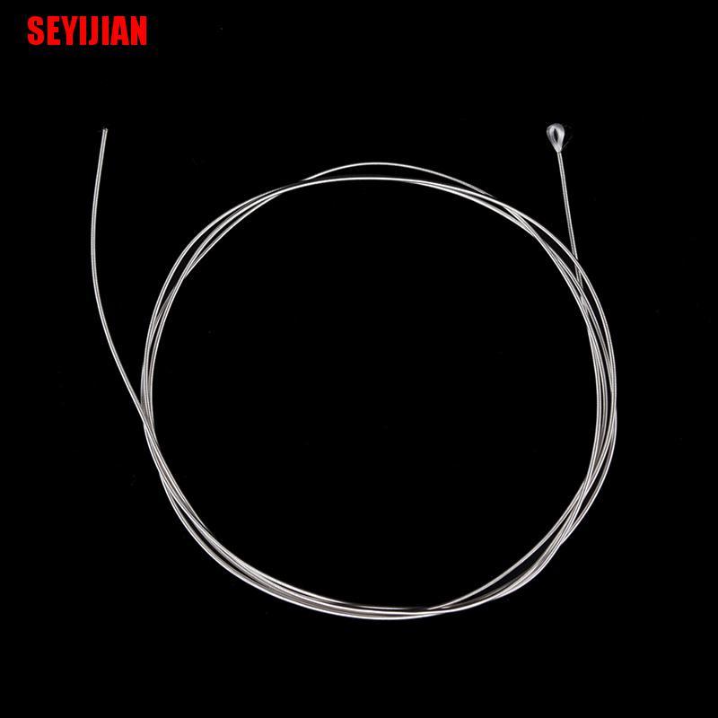 (SEY) 6Pcs Guitar Strings Nylon Silver Plating Set Super Light For Acoustic Guitar