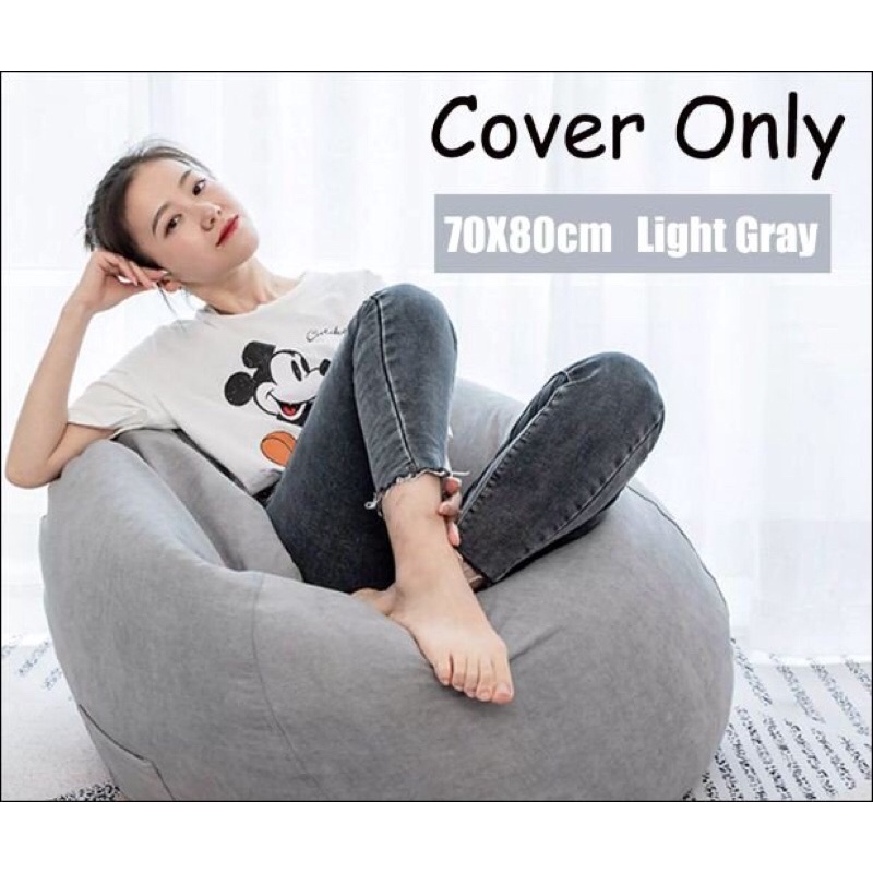 Vỏ ghế hạt đậu cỡ lớn mềm mại thoải mái, Ngồi Chơi Game Túi Bảo Vệ Ghế Sofa-không bao gồm hạt