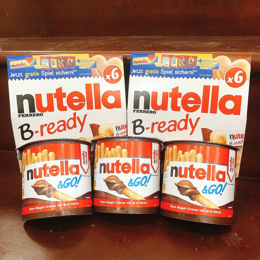 Bánh que chấm socola hạt dê Nutella 52g