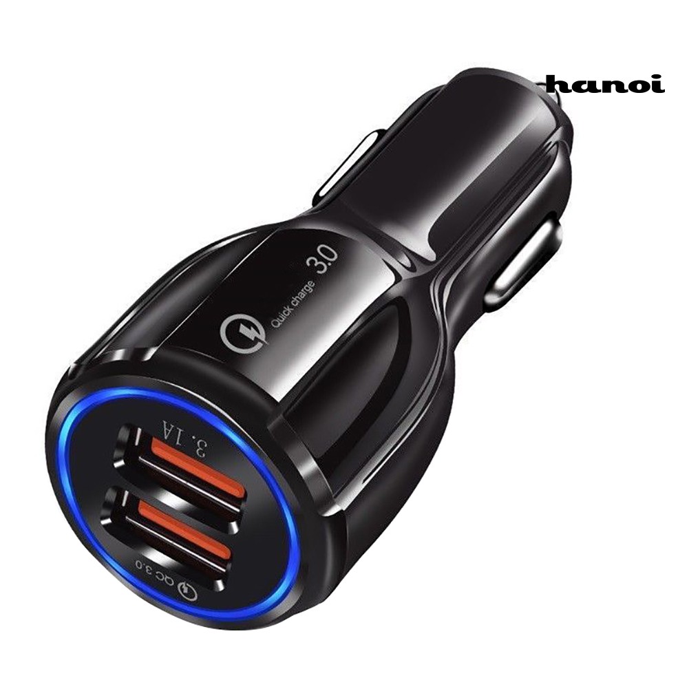 Cốc Sạc Nhanh Qc3.0 2 Cổng Usb 36w Cho Xe Hơi