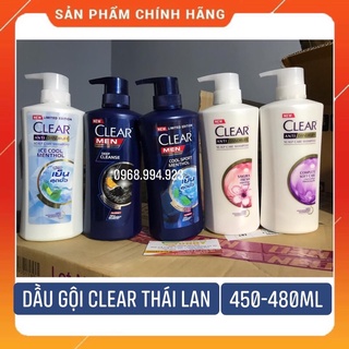 Dầu gội clear thái lan - clear bạc hà - clear men - clear anh đào - clear men bùn - clear tím