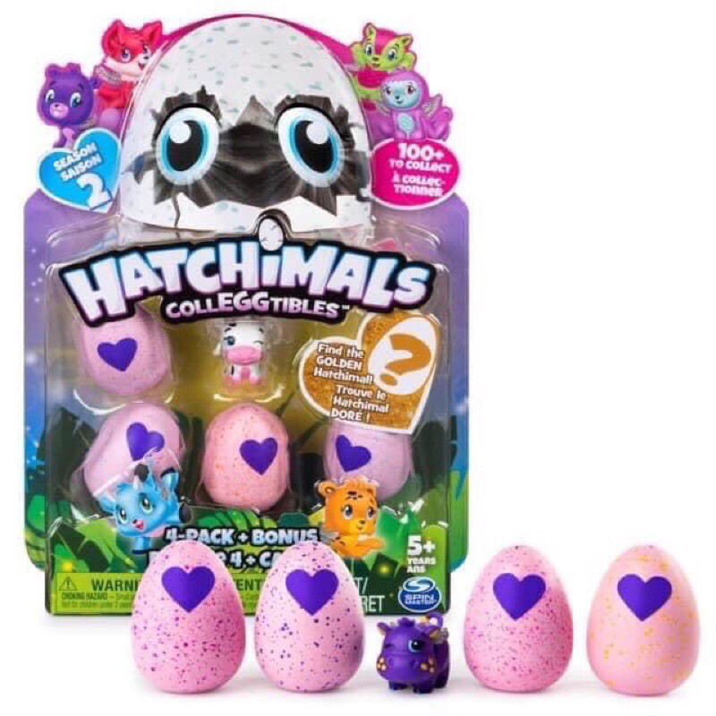 Hatchimals trứng tim hồng vỉ cực xinh