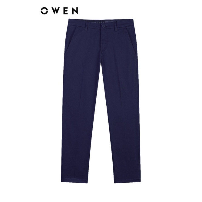 Quần Khaki dài Nam Owen Slimfit Navy - QKSL221138