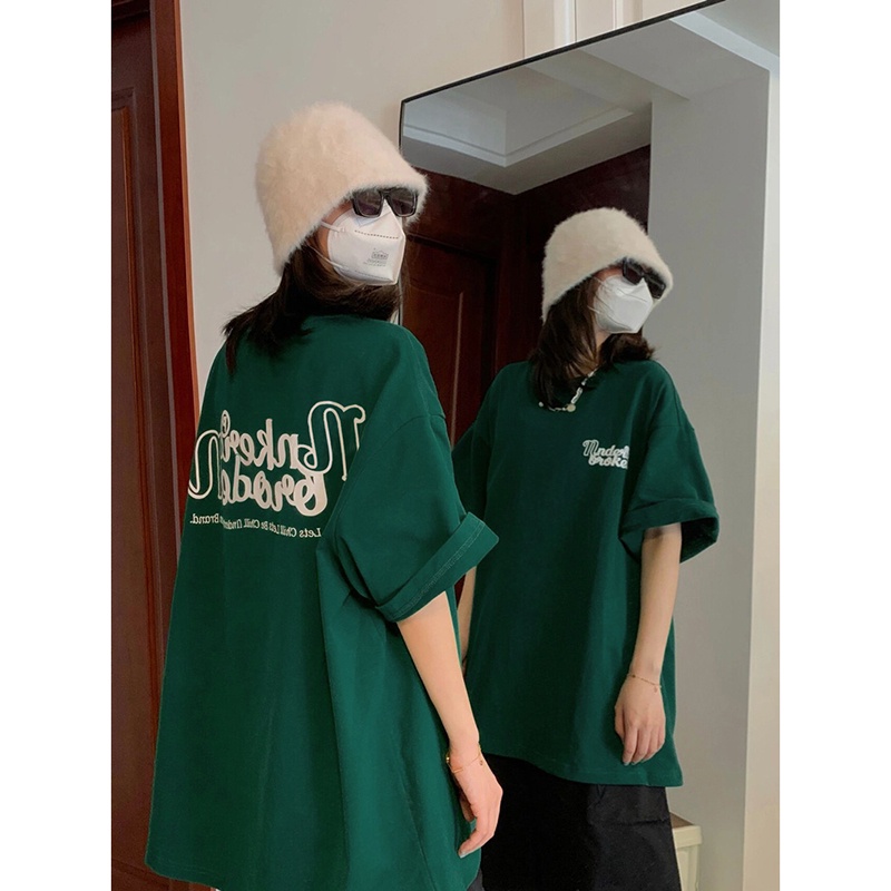 NRVP Áo thun 100% cotton dáng rộng cổ tròn thời trang 2022 dành cho nữ