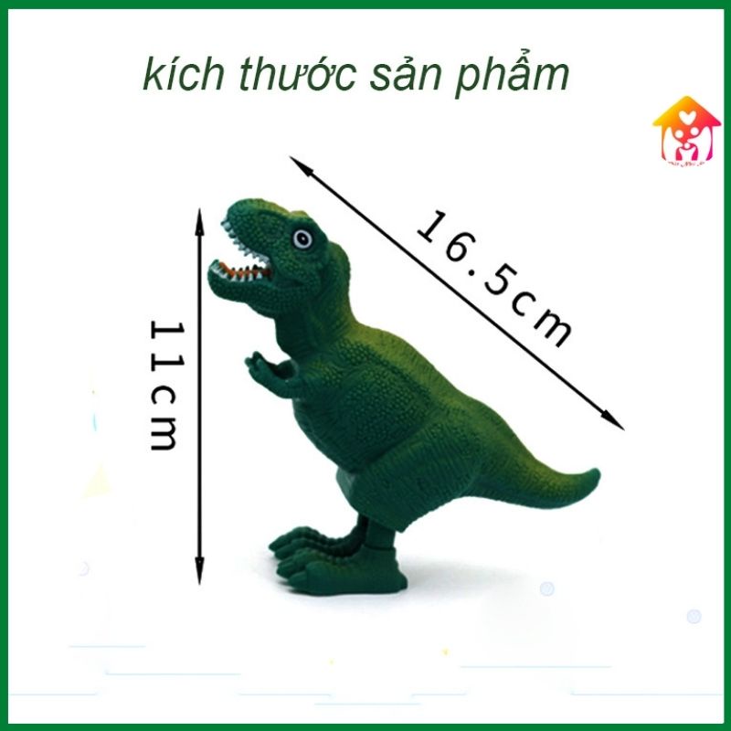 Đồ chơi cho bé khủng long nhảy bằng vặn dây cót vui nhộn dễ thương