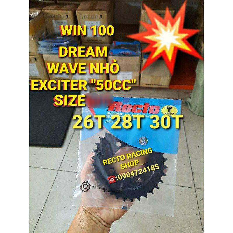 DĨA DREAM/WAVE NHỎ/WIN 100/EXCITER 50CC/SYM EZ110/Elegant 26T 28T 30T