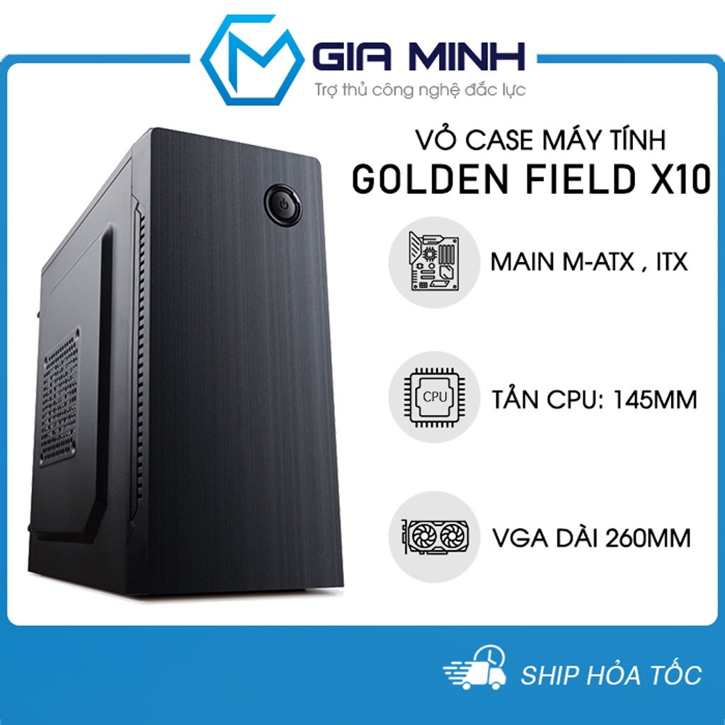 Vỏ Case Máy Tính Golden Field X10 Angry Warrior Văn Phòng