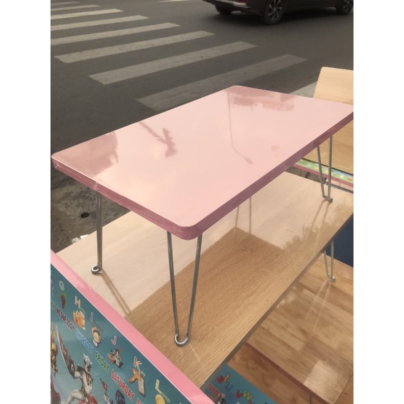 Bàn xếp vân gỗ mini để laptop 30*50 | BigBuy360 - bigbuy360.vn