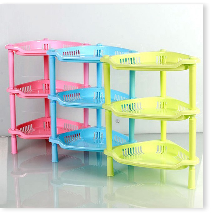 Kệ Đựng 𝑭𝑹𝑬𝑬𝑺𝑯𝑰𝑷 Kệ nhựa 3 tầng đựng góc tường Giá 3 tầng  đựng đồ nhỏ gọn có thể lắp ráp xếp gọn gàng 2395