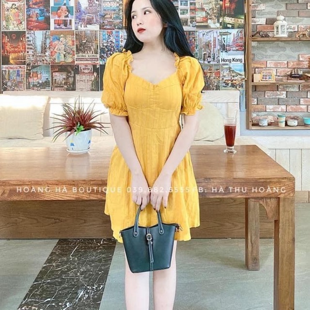 [ GIÁ HUỶ DIỆT ] VÁY THÔ ĐŨI THÊU CÚP NGỰC