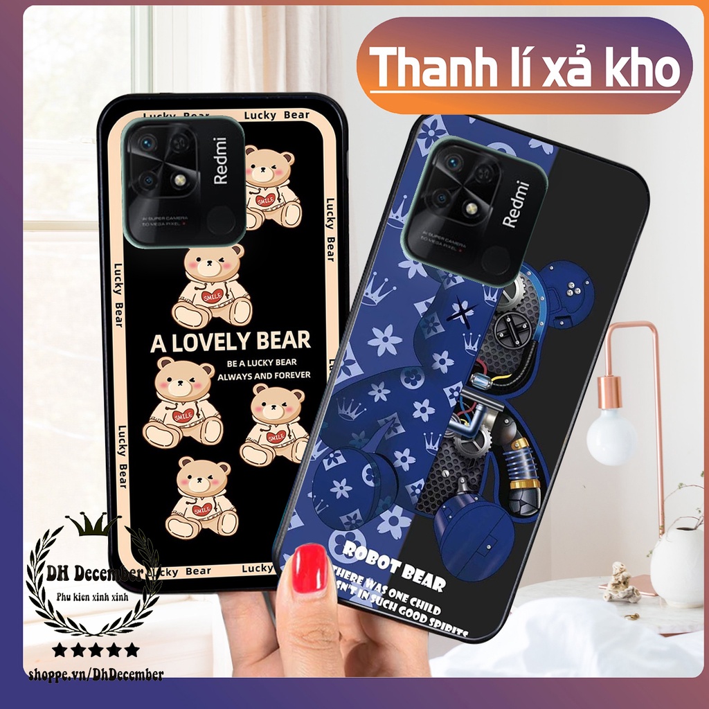 Ốp lưng Xiaomi REDMI 10C in hình 3D lucky, gấu Brick xinh xắn - KHÔNG NÊN BỎ LỠ