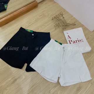 Quần shorts jean xẻ