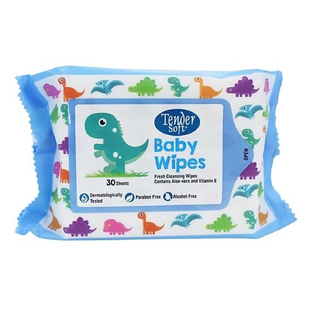 (AN TOÀN) Khăn ướt TENDER SOFT BABY WIPES