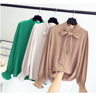Áo sơ mi nữ công sở thắt nơ