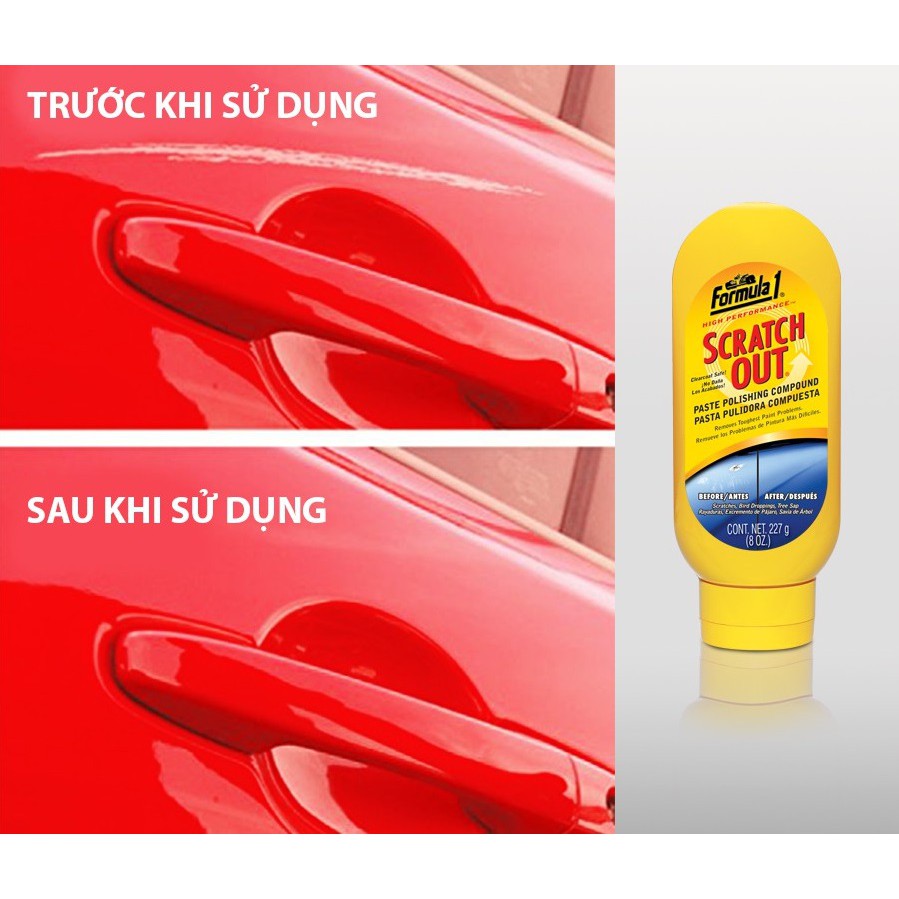 Chất loại bỏ vết trầy xước ô tô - xe máy FORMULA 1 613191