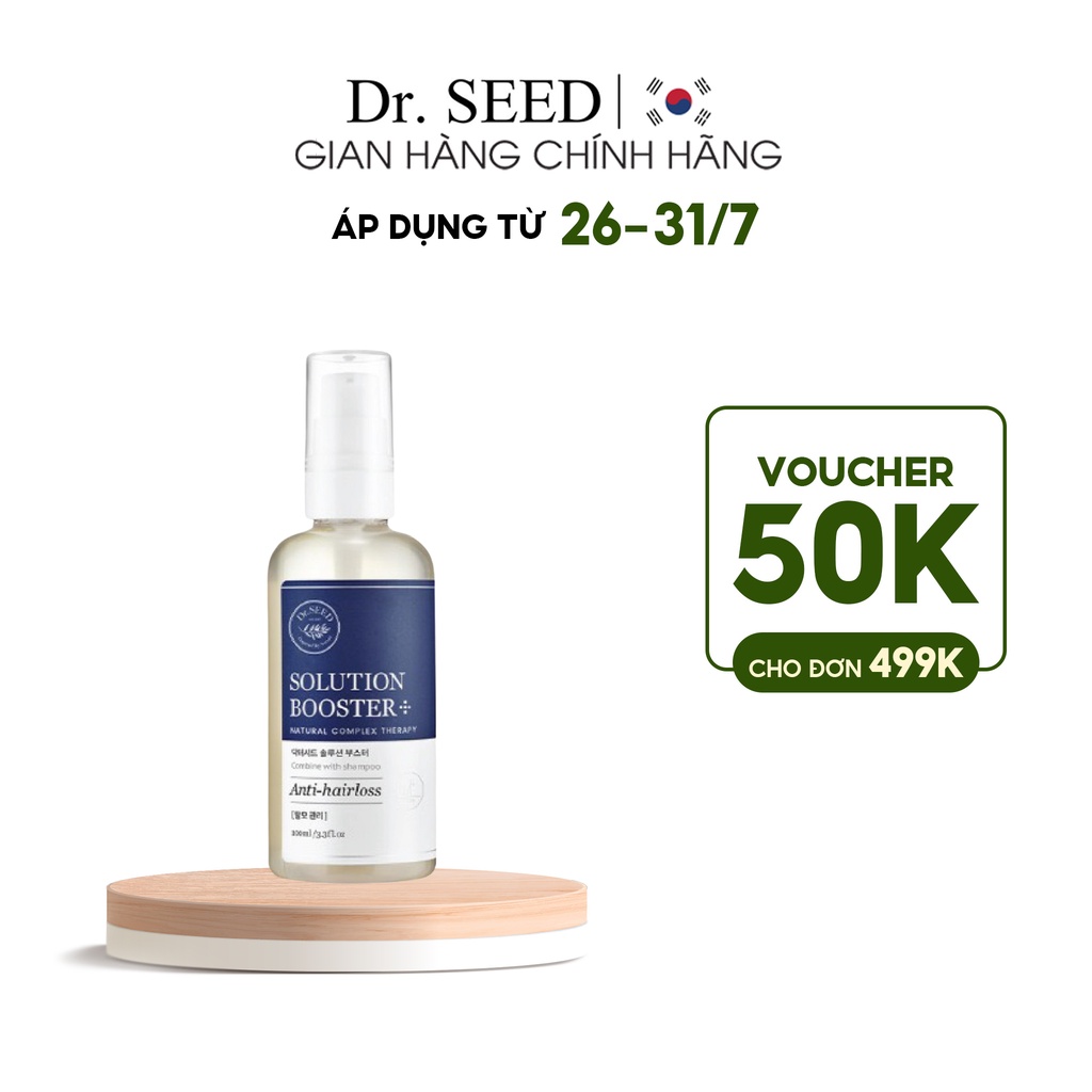 Serum Dưỡng Tóc DR. SEED Solution Booster Anti-Hairloss Giảm Các Triệu Chứng Rụng Tóc, Tăng Đề Kháng Cho Tóc 100ml