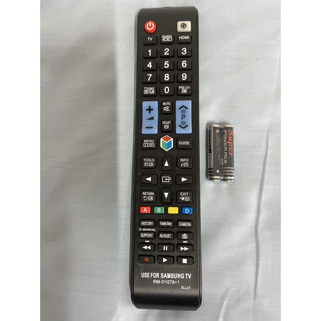 Điều Khiển TV Samsung Đa Năng RM-D1078+ - Dùng cho các dòng TV LCD/LED Samsung(Đen) . ( KÈM PIN 2A MX ) ***