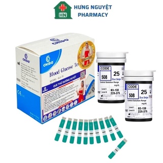 50 que thử và kim máy đo đường huyết tiểu đường chido