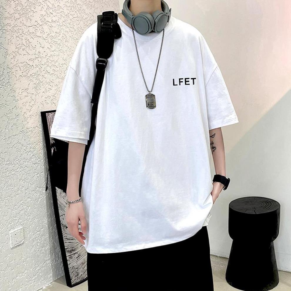 Áo thun nam nữ unisex tay lỡ LF 84, áo phông tay lỡ unisex form rộng oversize streetwear