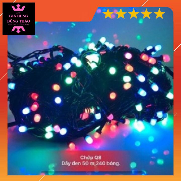 Đèn nháy 50m trang trí lễ tết noel