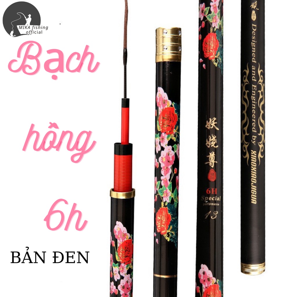 Cần Yêu Kiều Tôn, cần Bạch Hồng, độ cứng 6H, tặng ngọn, phao, trục - Mika fishing