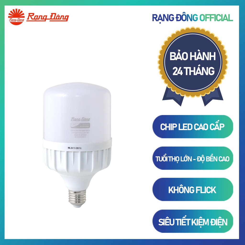 Bóng đèn LED Bulb Cảm Biến chuyển động và cảm biến ánh sáng 15w Model: TR70/15W.RAD ánh sáng Trắng