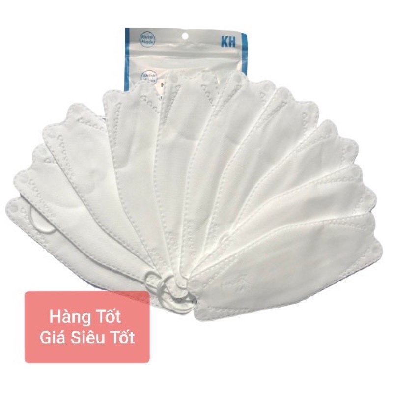 Sét 10 Chiếc Khẩu Trang 4D KF94 Khánh Huyền Hàng Chính Hãng Sản Xuất Theo Công Nghệ Hàn Quốc