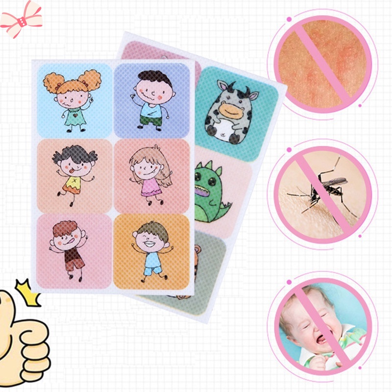 Set 36 Miếng Dán Tinh Dầu Chống Muỗi Không Độc Hại Giữ Côn Trùng Khi Đi Du Lịch Dành Cho Trẻ Em