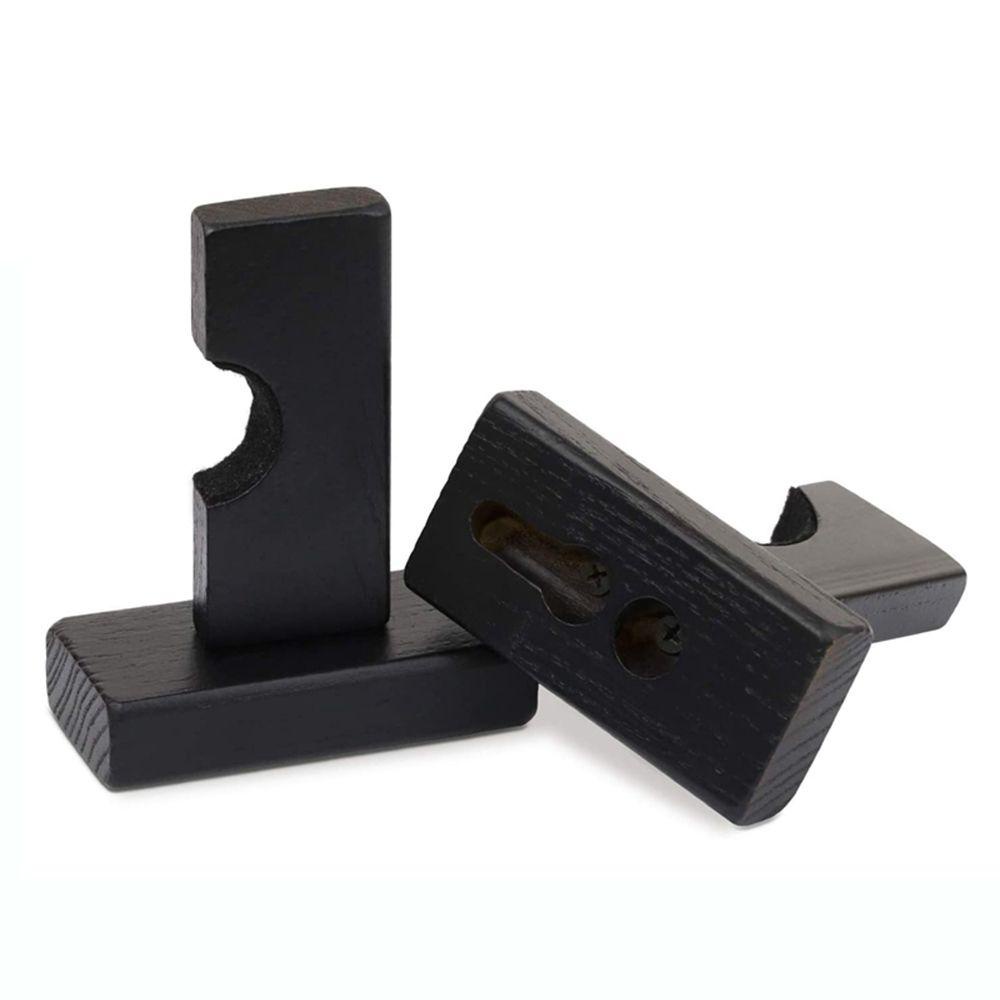 1 Cặp Giá Đỡ Gậy Bóng Chày Bằng Gỗ Kèm Vải Nỉ Và Ốc Vít Gắn Tường Tiện Dụng Cho Gia Đình