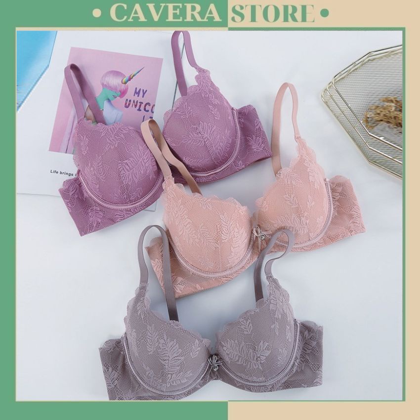 Áo ngực ren nâng ngực, Áo lót ren có gọng siêu nâng siêu đẩy, tạo khe, mút ép cotton mặc mềm và êm Cao Cấp A7321