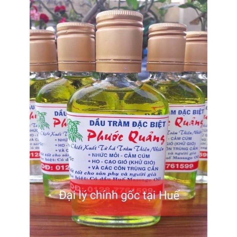 Dầu tràm nguyên chất dầu vàng thương hiệu Phước Quảng