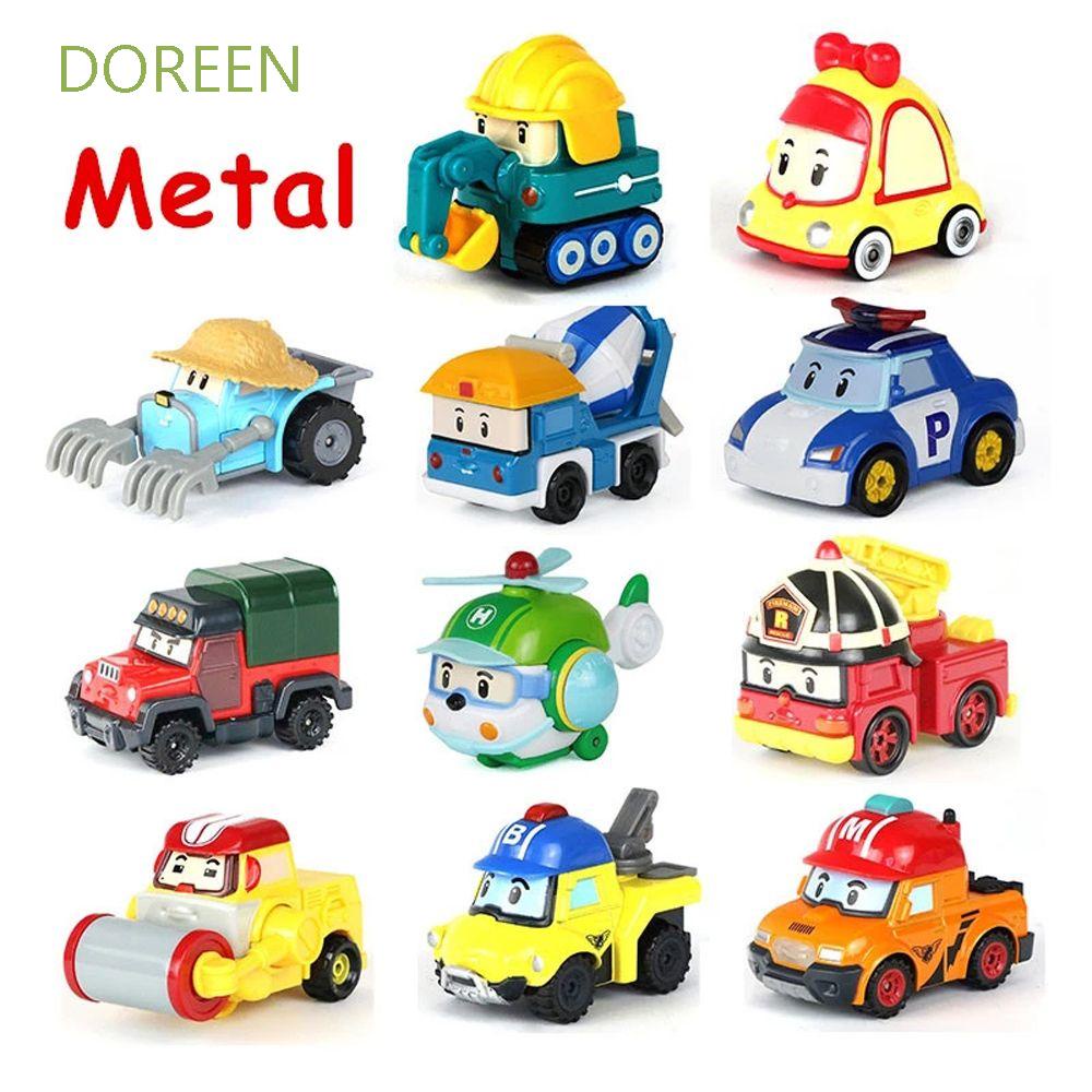 Đồ chơi mô hình xe rô bốt hoạt hình Robocar Poli bằng hợp kim dành cho trẻ em