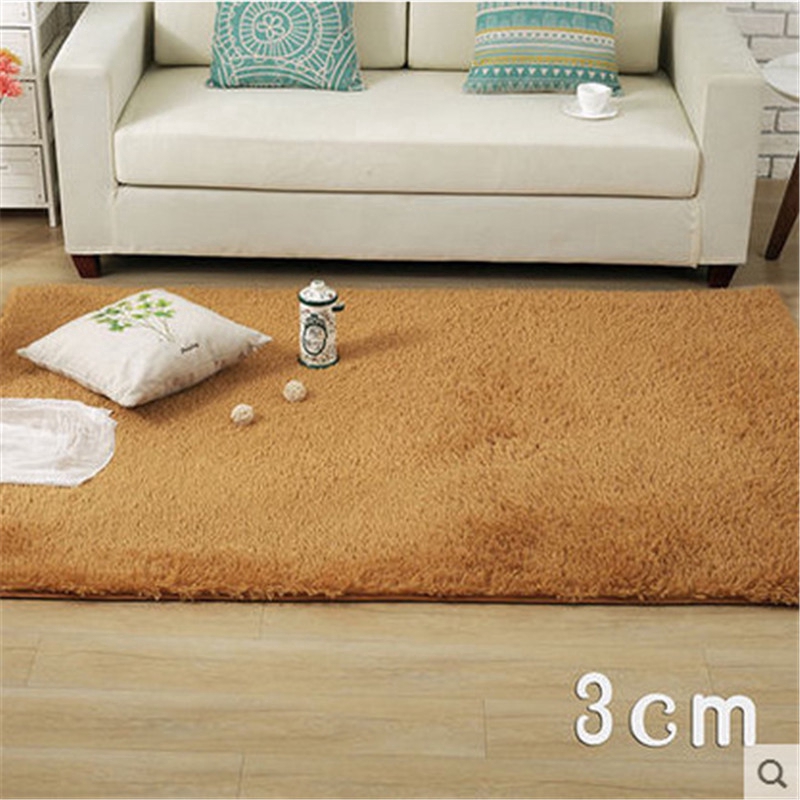 Thảm lông trải sàn chống trượt dùng trang trí phòng ngủ/phòng tắm